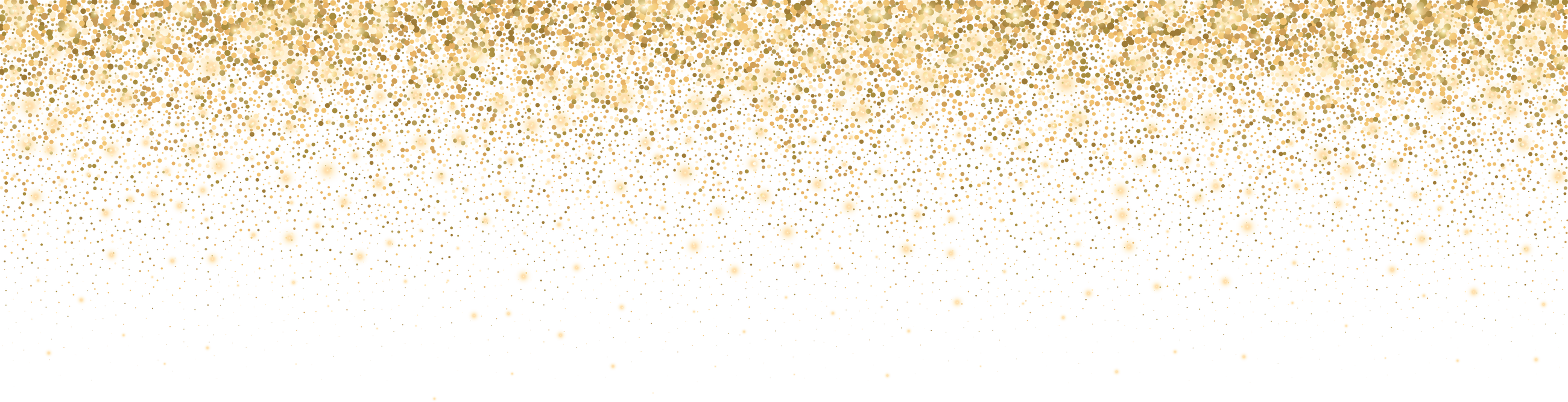 Golden Falling Glitter
